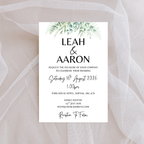 White Floral Wedding Invitation | SRP1
