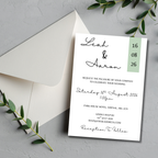 3 Piece Sage Green Colour Block Wedding Invitation Set | SRP3