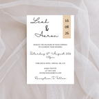 Simple Beige Wedding Invitation | SRP4