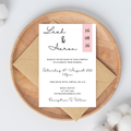 Simple Pink Wedding Invitation | SRP5
