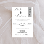 Simple Grey Wedding Invitation | SRP6