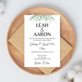 White Floral Wedding Invitation | SRP1