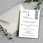 3 Piece Grey Colour Block Wedding Invitation Set | SRP6