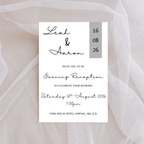 Simple Grey Evening Reception Invitation | SRP6