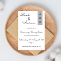 Simple Grey Evening Reception Invitation | SRP6