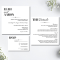 Simple Square Wedding Invitation Set | SRP SQ1