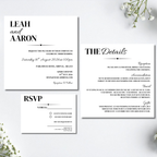Simple Square Wedding Invitation Set | SRP SQ1