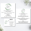 Floral Square Wedding Invitation Set | SRP SQ2