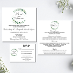 Floral Square Wedding Invitation Set | SRP SQ2