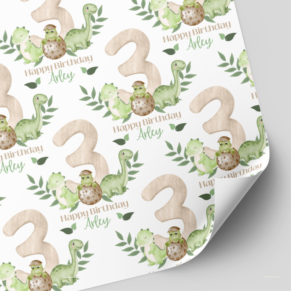 Dinosaur Birthday Wrapping Paper