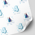 Elsa, Anna & Olaf Birthday Wrapping Paper