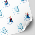 Elsa & Anna Birthday Wrapping Paper