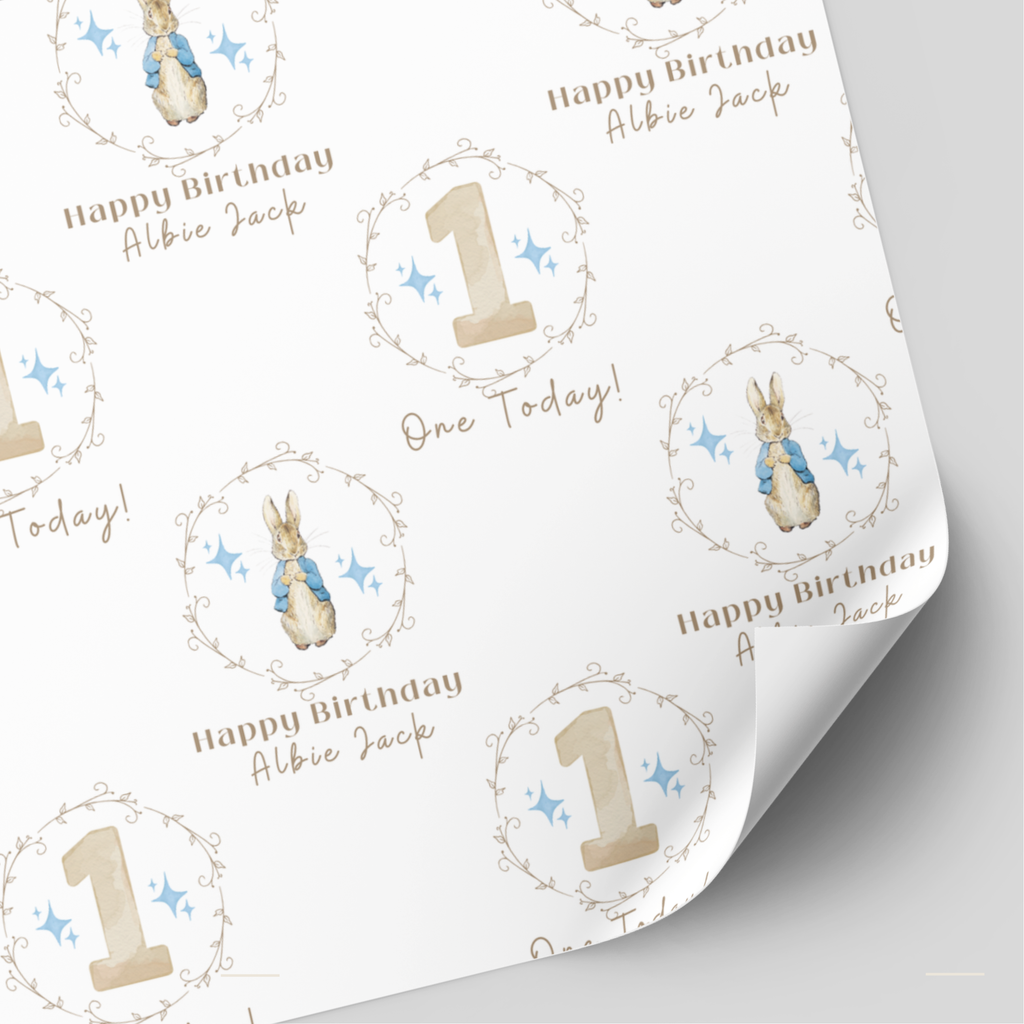 Peter Rabbit Birthday Wrapping Paper