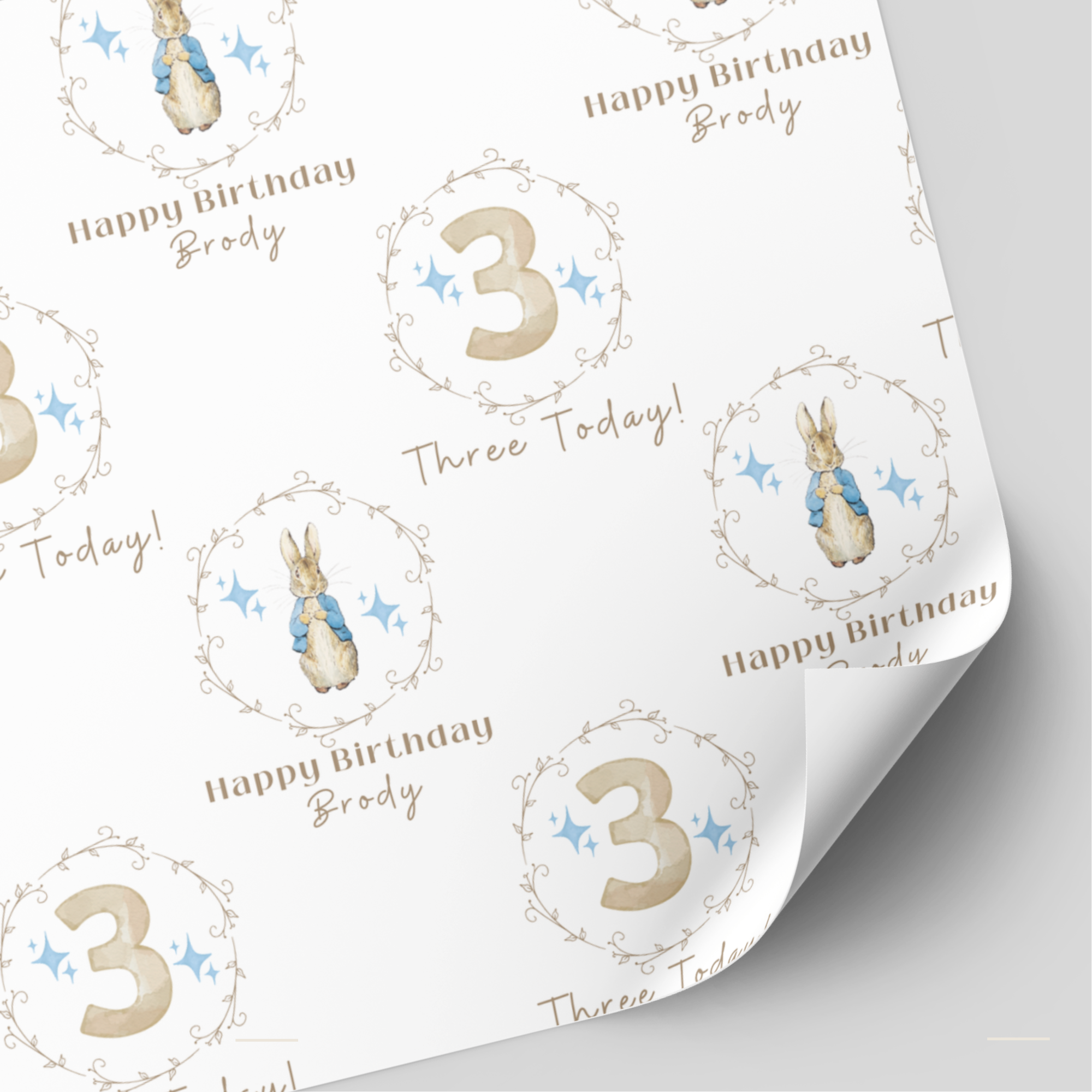 Peter Rabbit Birthday Wrapping Paper