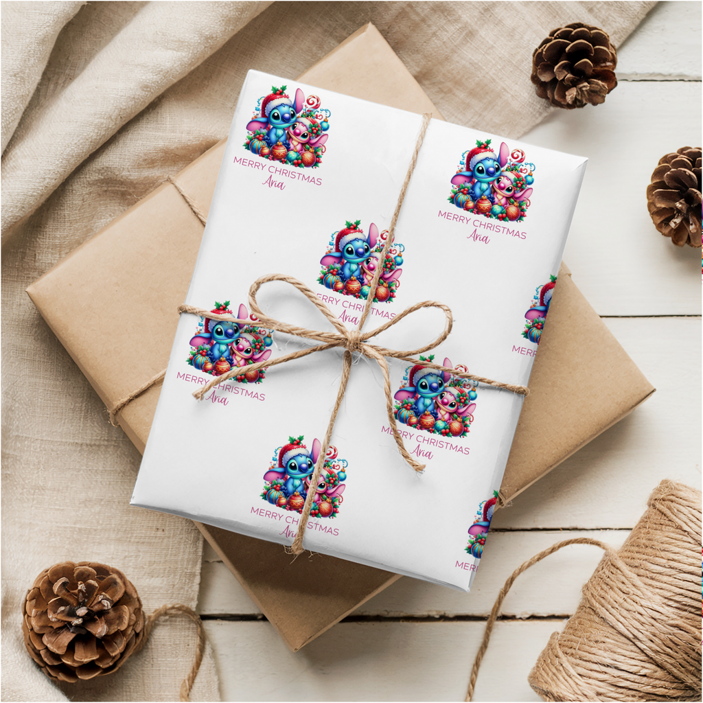 Stitch & Angel Christmas Wrapping Paper