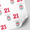 Liverpool Football Birthday Wrapping Paper