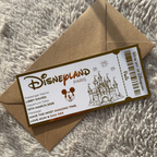 Personalised Disneyland Foil Ticket