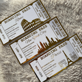 Personalised Travel Boarding Pass Foil Ticket