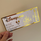Personalised Disneyland Foil Ticket