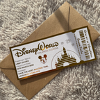 Personalised Disneyworld Foil Ticket