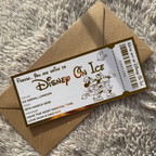 Personalised Disney On Ice Foil Ticket