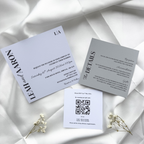 Square Wedding Invitation Set | Stacked Wedding Invites | 3 Piece Wedding Invitations | Storm Grey