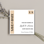 Beige Save The Date Cards | SRP SQ6