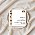 Beige Evening Reception Invitation | SRP SQ6