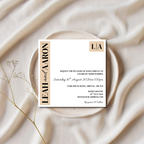 Beige Wedding Invitation | SRP SQ6