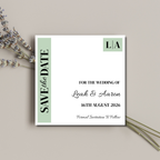 Sage Green Save The Date Cards | SRP SQ3