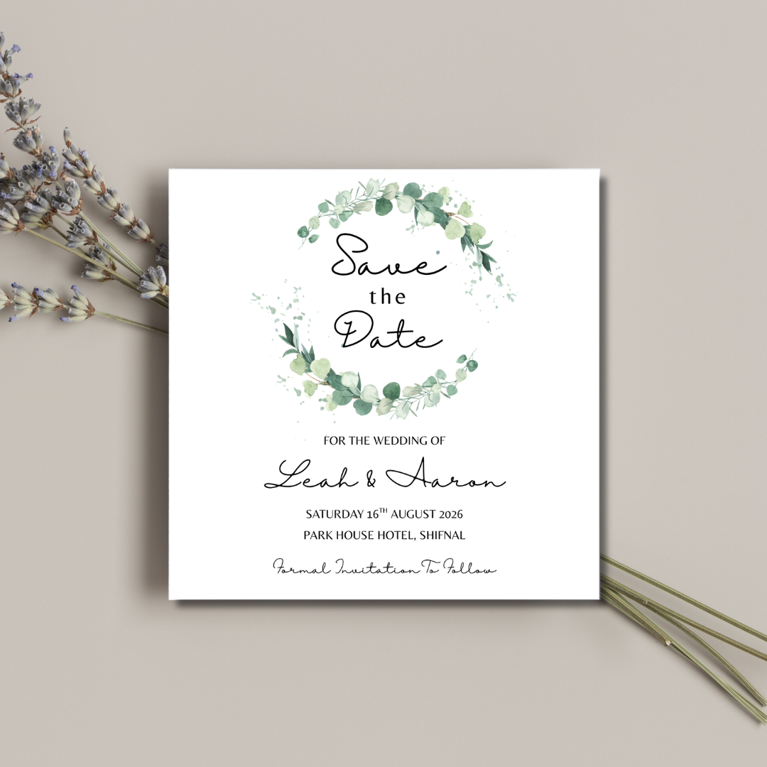 Floral Square Save The Date Cards | SRP SQ2