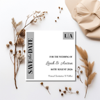 Grey Save The Date Cards | SRP SQ4