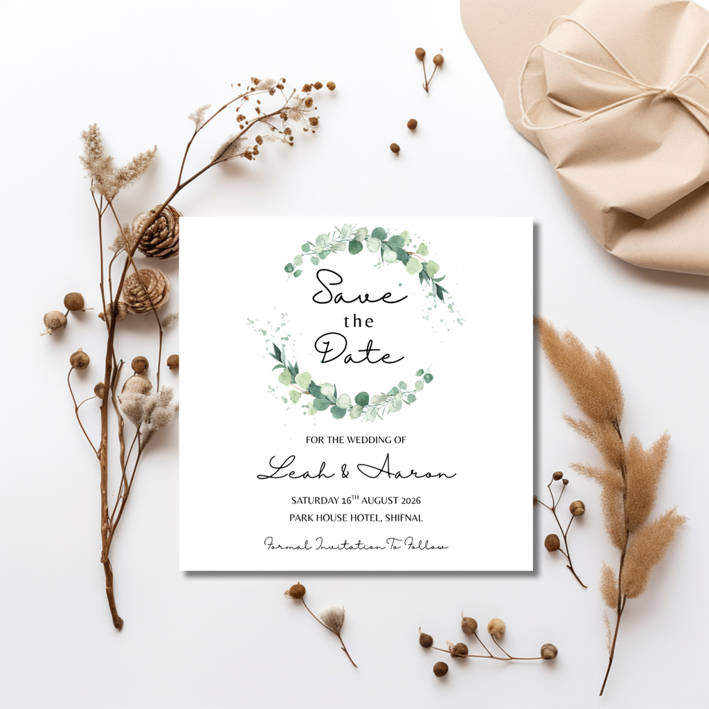 Floral Square Save The Date Cards | SRP SQ2