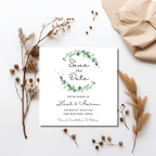 Floral Square Save The Date Cards | SRP SQ2