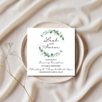 Floral Square Evening Reception Invitation | SRP SQ2