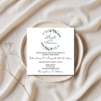 Floral Square Wedding Invitation | SRP SQ2