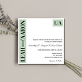 Sage Green Wedding Invitation | SRP SQ3