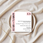 Pink Wedding Invitation | SRP SQ5