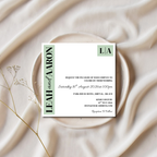 Sage Green Wedding Invitation | SRP SQ3