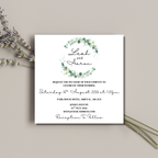 Floral Square Wedding Invitation | SRP SQ2