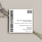 Grey Wedding Invitation | SRP SQ4
