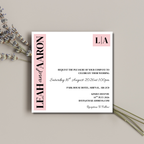 Pink Wedding Invitation | SRP SQ5
