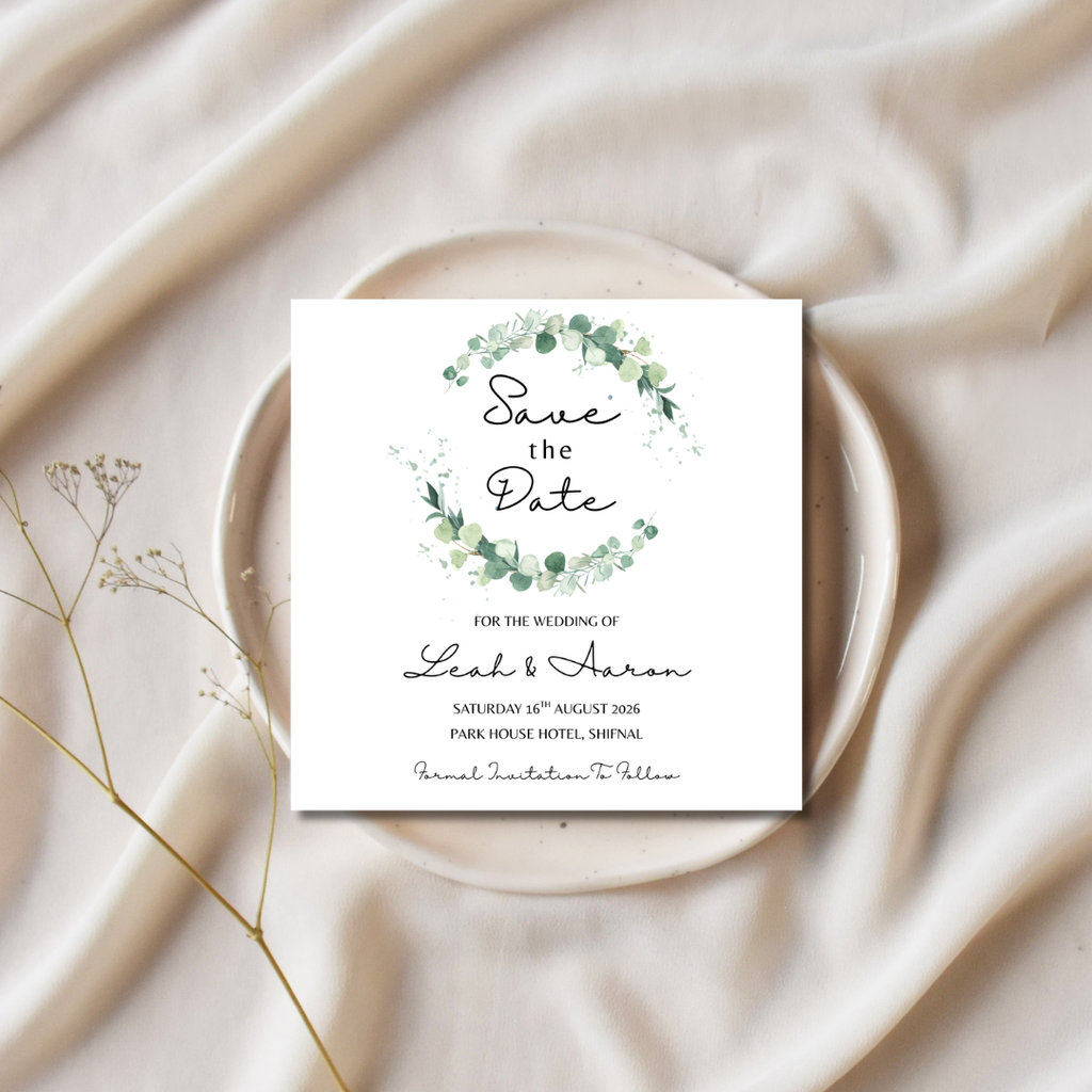 Floral Square Save The Date Cards | SRP SQ2