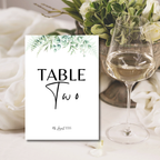 Floral Wedding Table Numbers | SRP1