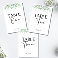Floral Wedding Table Numbers | SRP1