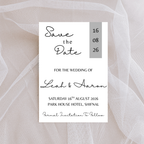 Simple Grey Save The Date Cards | SRP6
