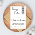 Simple Grey Save The Date Cards | SRP6