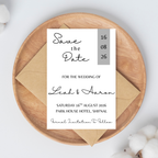 Simple Grey Save The Date Cards | SRP6