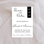 Simple Black Save The Date Cards | SRP2