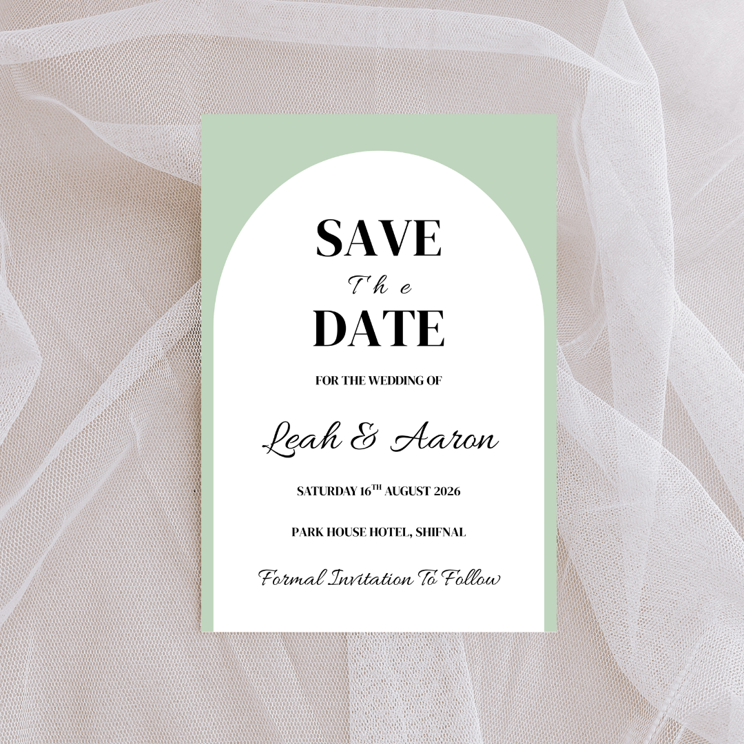 Sage Green Save The Date Cards | SRP10